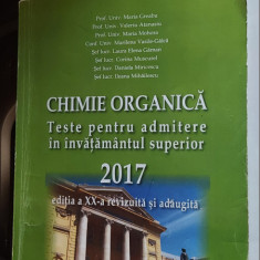 CHIMIE ORGANICA TESTE PENTRU ADMITEREA IN INVATAMANTUL SUPERIOR MOHORA GREABU