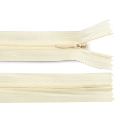 Fermoar ascuns nedetasabil, lungime 40 cm, Crem