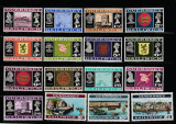 Guernsey 1969-Imagini din Guernsey,Regina Elizabeth,MNH,Mi.8-22,23a, Regi, Nestampilat