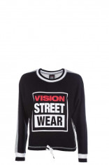 Bluza Vision Street Wear Batwing Negru/Gri M foto