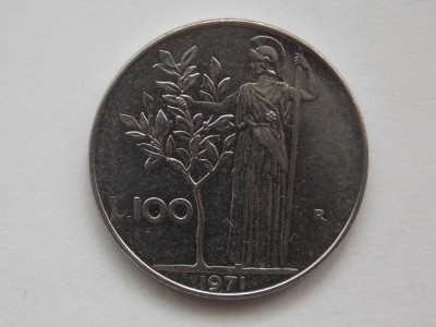 100 LIRE 1971 ITALIA foto