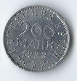Moneda 200 mark 1923 F - Germania