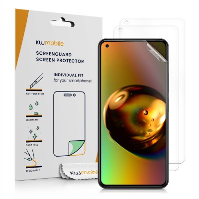 Set 3 Folii de protectie pentru Xiaomi 11 Lite 5G / 11 Lite 5G NE, kwmobile, Fata, Transparenta, 57232.1 foto