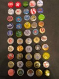 N62 Lot 50 bucati diferite capace de bere si suc, pentru colectie sau proiecte