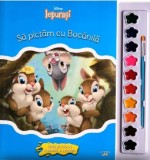 Disney. Iepurasi. Sa pictam cu bocanila. Carte de colorat cu pensula si acuarele - Litera