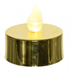 Set 6 lumanari cu LED Gold, Lumineo, Ø3.8 cm, plastic, auriu