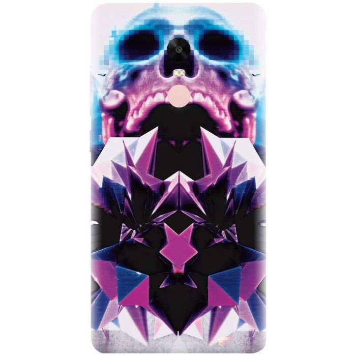 Husa silicon pentru Xiaomi Remdi Note 4X, Abstract Framed Skull