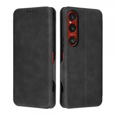Husa pentru Sony Xperia 1 VI, Techsuit, Safe Wallet Plus, Neagra foto