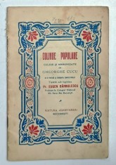 COLINDE POPULARE , CULESE SI ARMONIZATE de GHEORGHE CUCU , 1932, CONTINE PARTITURI CU TEXT