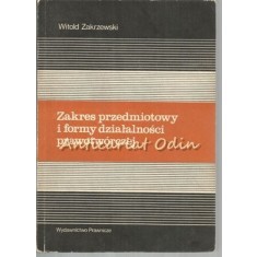 Domeniul De Aplicare Si Formele De Activitate Juridica - Witold Zakrzewski