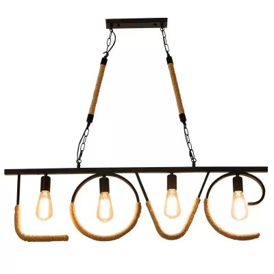 Pendul Rustic Cu 8 Becuri, &amp;Oslash;1000Xh290 Mm, E27 foto