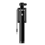 Selfie Stick, Bluetooth, Extensibil, Structura Otel inoxidabil, 71 cm, Negru, Oem