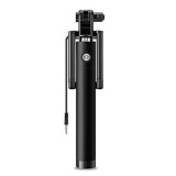 Cumpara ieftin Selfie stick cu cablu jack,ajustabil pana la 71 cm - Negru, Dactylion