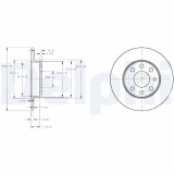 DELPHI BG3567 Disc frana