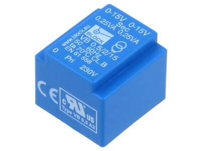 Transformator &amp;icirc;ncapsulat 230VAC 15V foto