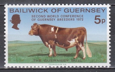 Guernsey 1972 - Conferința Mondială a Crescătorilor de animale din Guernsey, MNH foto