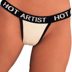 GS616-211 Chilot tanga-sport cu banda elastica cu txt "HOT ARTIST"