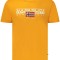 Napapijri Tricou S-Aylmer barbati, cu imprimeu cu text, Regular Fit, Portocaliu