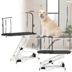 Masă veterinară de toaletare pentru groomeri, un singur lesă, acționare electrică rotativ
