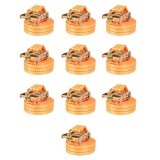 Cumpara ieftin Chingi fixare cu clichet, 10 buc, 1 tona, 6mx38 mm, portocaliu