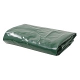 vidaXL Prelată 650 g/m&sup2; 4 x 7 m Verde