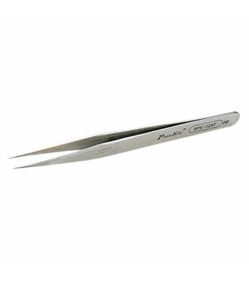 Penseta dreapta cu varf super fin 120mm 1PK-125T Pro`sKit foto