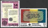 B0672 - Andora spaniola 1982 - Europa 2v. neuzat,perfecta stare, Nestampilat