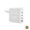 Incarcator Retea WiWu Wi-U020 120W 3A 1 x USB-A - 3 x USB-C Alb