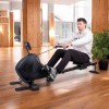 Aparat de Vaslit inSPORTline Ocean, Magnetic, 8 Niveluri, Pliabil, 120kg, Negru/Argintiu, Fitness Acasă