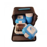 Set caserole PALOMA Albastru, pentru mancare, termoizolante