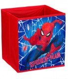 Cumpara ieftin Cutie depozitare, Design Spiderman,Textil,25x25x25 cm, Oem