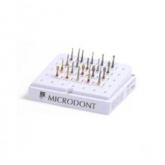 Kit 20 freze diamantate pentru preparari/lustruiri Microdont foto