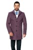 Palton Barbati Mov Lana Cotta Slim Fit Fabricat in Romania Elegant Iarna Toamna Marimea 46/M