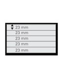 Set 10 carduri expunere timbre cu 5 buzunare de 23 x 210 mm