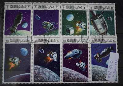 TS23 - Timbre serie - RasAlkhaima 1960 Cosmos mi 326-333 foto