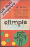 Dextroza OLIMPIC - reclama glucoza Epoca de Aur, publicitate romaneasca anii 70