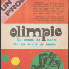 Dextroza OLIMPIC - reclama glucoza Epoca de Aur, publicitate romaneasca anii 70