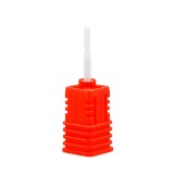 Capat freza ceramic pentru cuticule rosu, 3/32 XS Barrel Ball (F)