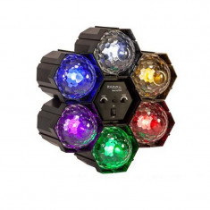 Proiector de lumini LED Running Light, 6 Led-uri, multicolor foto