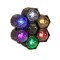 Proiector de lumini LED Running Light, 6 Led-uri, multicolor