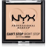 NYX Professional Makeup Can&#039;t Stop Won&#039;t Stop Mattifying Powder pudra matuire culoare 03 Light Medium 6 g