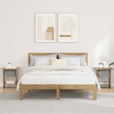 vidaXL Noptieră 2 pcs Stejar Artizanal 41 x 40 x 45 cm Lemn compozit 8000451