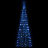 vidaXL Pom de Crăciun LED 550 LED-uri Albastru 304 cm