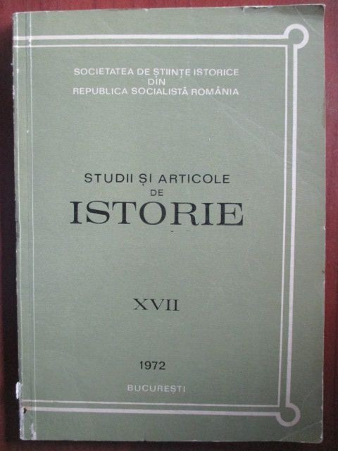 Studii si articole de istorie XVII