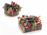 Cumpara ieftin Set 2 candele Craciun 20.5x20.5x11 cm, 16.5x10 cm