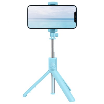 Selfie Stick Pentru Telefon MRG MR1, Tripod , 360 grade, Albastru C1193 foto