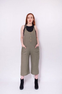 Salopeta cu pantalon larg Pull&amp;amp;Bear foto