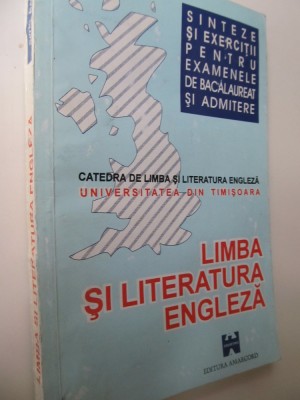 Sinteze si exercitii de limba si literatura engleza pentru examenele de bac... foto