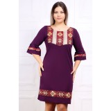Rochie de ocazie traditionala Andrada Mov - 38Marimea