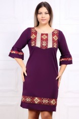 Rochie de ocazie traditionala Andrada Mov - 38Marimea